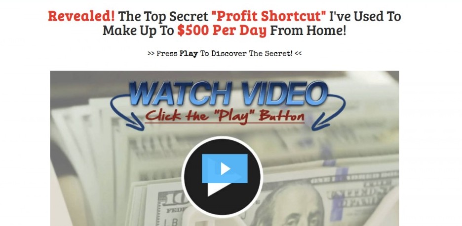 The Profit Shortcut - Not a Fast Profit System